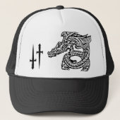 Wing Dragon Trucker Hoed Trucker Pet (Voorkant)