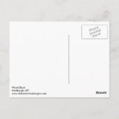 Wing Flapping Wood Duck Briefkaart (Achterkant)