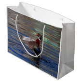 Wing Flapping Wood Duck Groot Cadeauzakje (Achterkant Gekanteld)