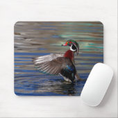 Wing Flapping Wood Duck Muismat (Met muis)
