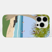 Wing Foil-surfsters Pandanusboom bij strand voeg n Case-Mate iPhone Case (Achterkant (horizontaal))