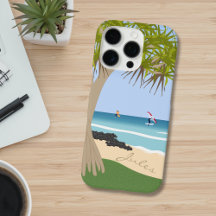 Wing Foil-surfsters Pandanusboom bij strand voeg n