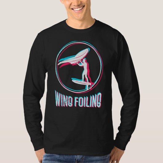 Wing Foiler van Wing Surf T-shirt (Voorkant)