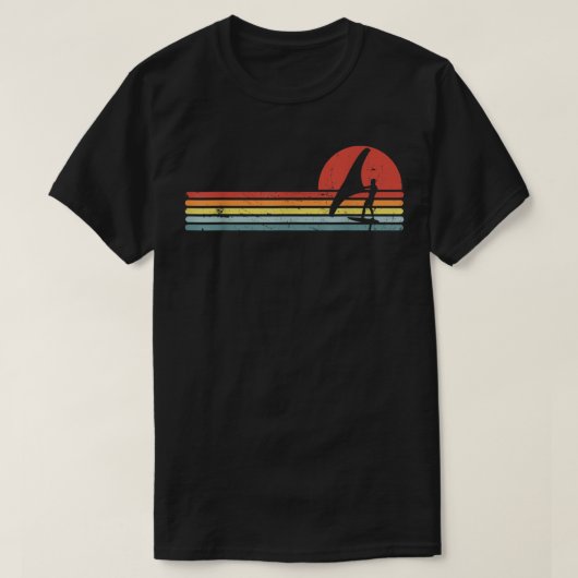 Wing Foiling Folie Surf Surfing Foiler, Retro Vint T-shirt (Design voorkant)