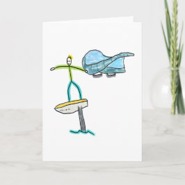 Wing Foiling Stickman Kaart