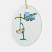 Wing Foiling Stickman Keramisch Ornament (Rechts)