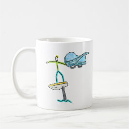 Wing Foiling Stickman Koffiemok