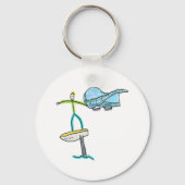 Wing Foiling Stickman Sleutelhanger (Voorkant)