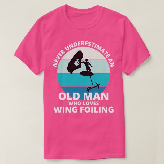 Wing Foiling Surfing Dad Grandpa Fathers day Funny T-shirt (Design voorkant)