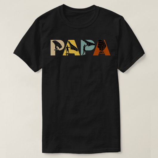 Wing Folie Papa Wing Surf Papa Wingfoil T-shirt (Design voorkant)