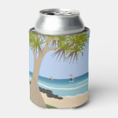 Wing Folie Surfers Pandanus Tree op het strand Blikjeskoeler (Blikje Voorkant)