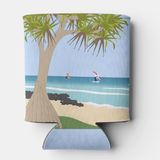 Wing Folie Surfers Pandanus Tree op het strand Blikjeskoeler (Achterkant)