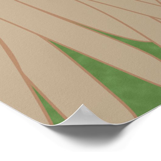 Wing Folie Surfers Pandanus Tree op het strand Poster (Hoek)