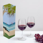 Wing Folie Surfers Pandanus Tree op het strand Wijn<br><div class="desc">Dit ontwerp brengt rustige strandvibes met een uitzicht van folie surfers,  onder de pandanusboom.</div>