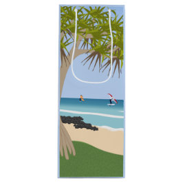Wing Folie Surfers Pandanus Tree op het strand Wijn Cadeautas