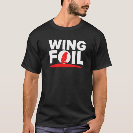 Wing Folie Wingsurf Wingfoil T-shirt (Voorkant)