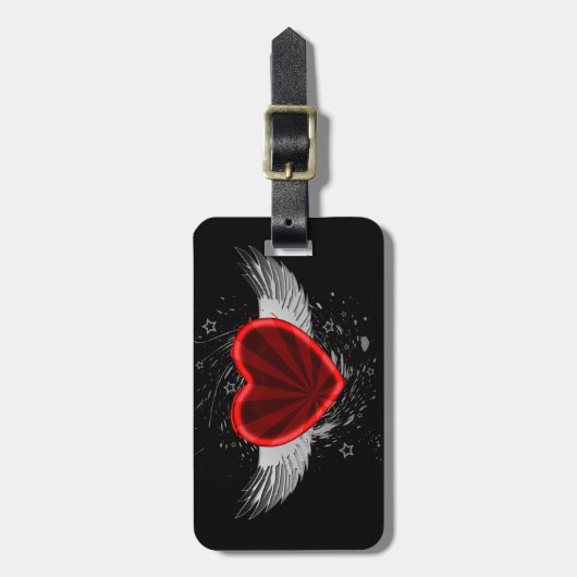 Wing Heart Bagagelabel (Voorkant verticaal)