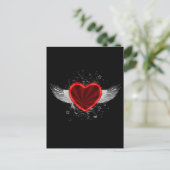 Wing Heart Briefkaart (Staand voorkant)