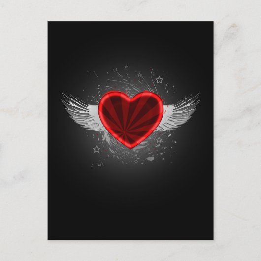 Wing Heart Briefkaart (Voorkant)