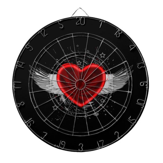 Wing Heart Dartbord (Voorkant)
