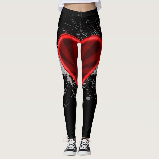 Wing Heart Leggings (Voorkant)