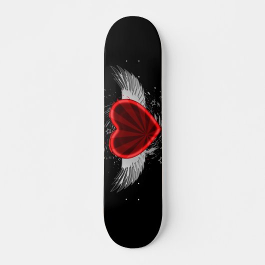Wing Heart Persoonlijk Skateboard (Voorkant)