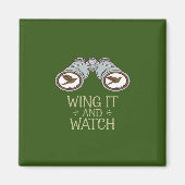 Wing It en kijken naar Birdwatching Natuur Adventu Magneet (Voorkant)