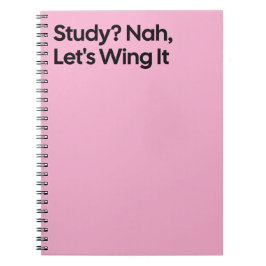 Wing It Funny Study Notebook Notitieboek
