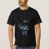 Wing It Zwart T-shirt (Voorkant)