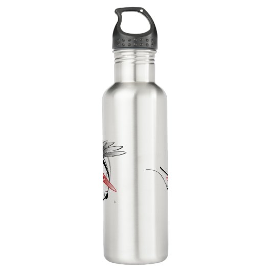 Wing Line Art Roestvrij staal Water Bottle Gift Waterfles (Achterkant)