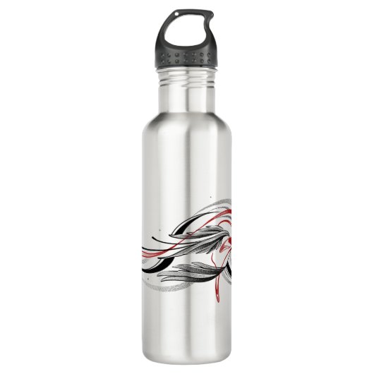 Wing Line Art Roestvrij staal Water Bottle Gift Waterfles (Voorkant)