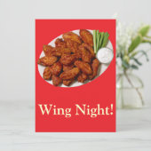 Wing Night Kaart (Staand voorkant)