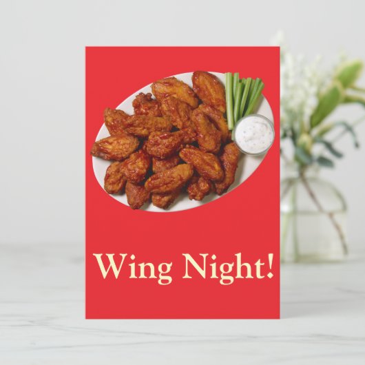 Wing Night Kaart (Staand voorkant)