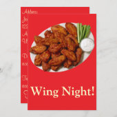 Wing Night Kaart (Voorkant / Achterkant)