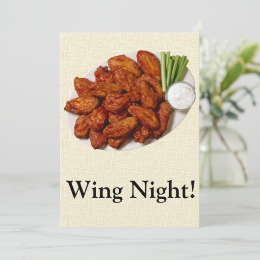 Wing Night Kaart (Staand voorkant)