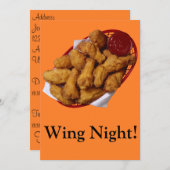 Wing Night Kaart (Voorkant / Achterkant)