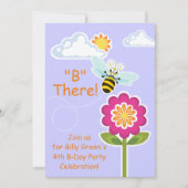 Wing-Nutz™_Bumble Bee_paarse_B daar! Kaart (Voorkant)