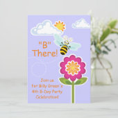 Wing-Nutz™_Bumble Bee_paarse_B daar! Kaart (Staand voorkant)