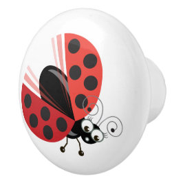 Wing-Nutz™_Ladybug (Dotty)_zoet en leuk decor Keramische Knop