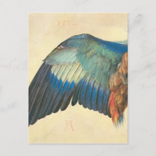 Wing of a Blue Roller by Albrecht Durer Briefkaart (Voorkant)