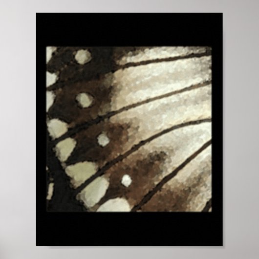 Wing of Butterfly Natuur Lovers Effecten Sticker Poster (Voorkant)