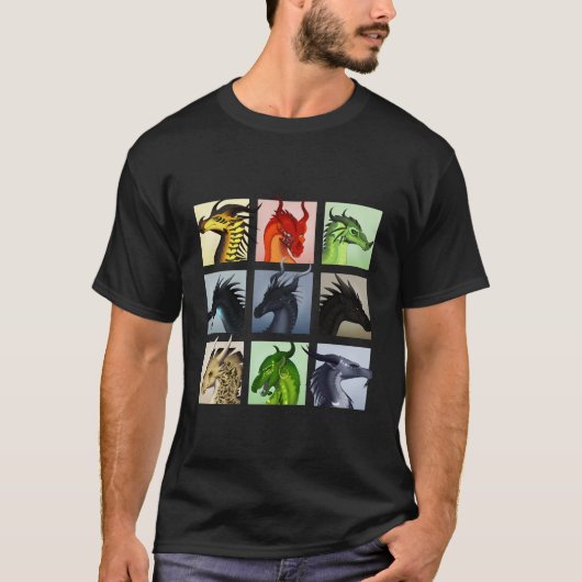 Wing of Fires Legends Fathom Darkstalker Clearsigh T-shirt (Voorkant)
