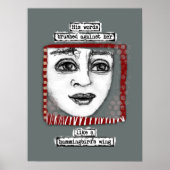 Wing Poster Wall Art van mensvogels (Voorkant)