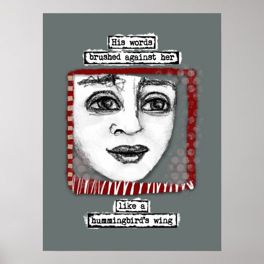 Wing Poster Wall Art van mensvogels (Voorkant)