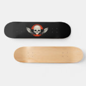Wing Skull - ORANJE Persoonlijk Skateboard (Horizontaal)