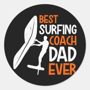 Wing Surf Coach Wing Foiling Dad Papa Wing Folie Ronde Sticker