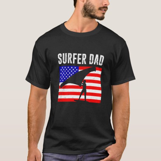 Wing Surf Dad Usa Wing Foiler T-shirt (Voorkant)