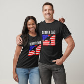 Wing Surf Dad Usa Wing Foiler T-shirt (Unisex)