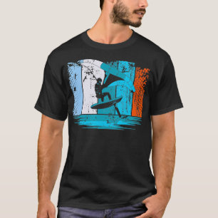 Wing Surf Wing Folie Wingsurfer Retro T-shirt