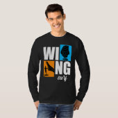 Wing Surf Wingfoil Wingsurf Retro T-shirt (Voorkant volledig)